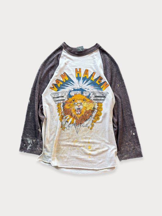 1982 Van Halen Diver Down Tour Raglan tee