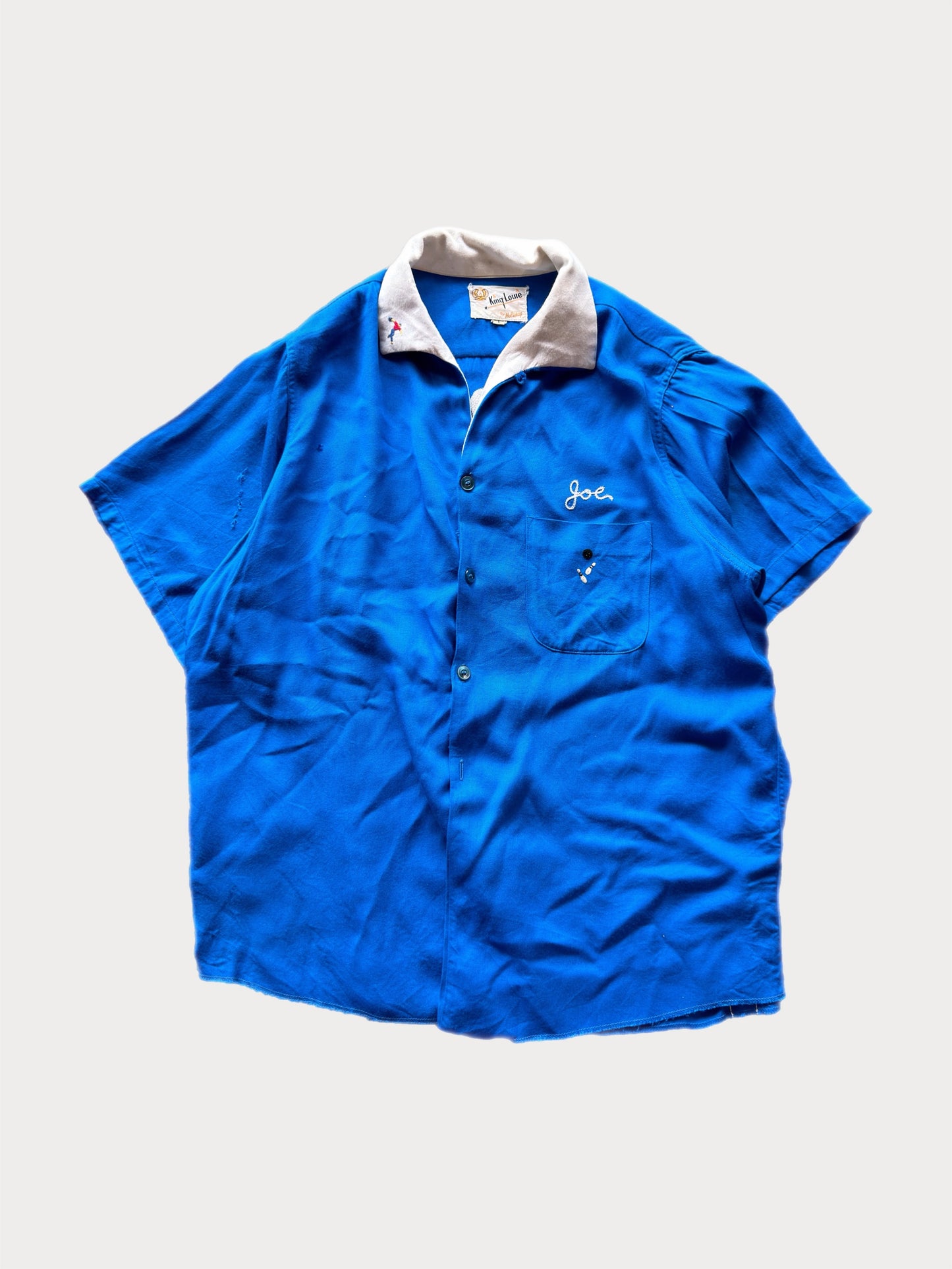 1950s King Louie Memphis Auto Parts Loop Collar shirt