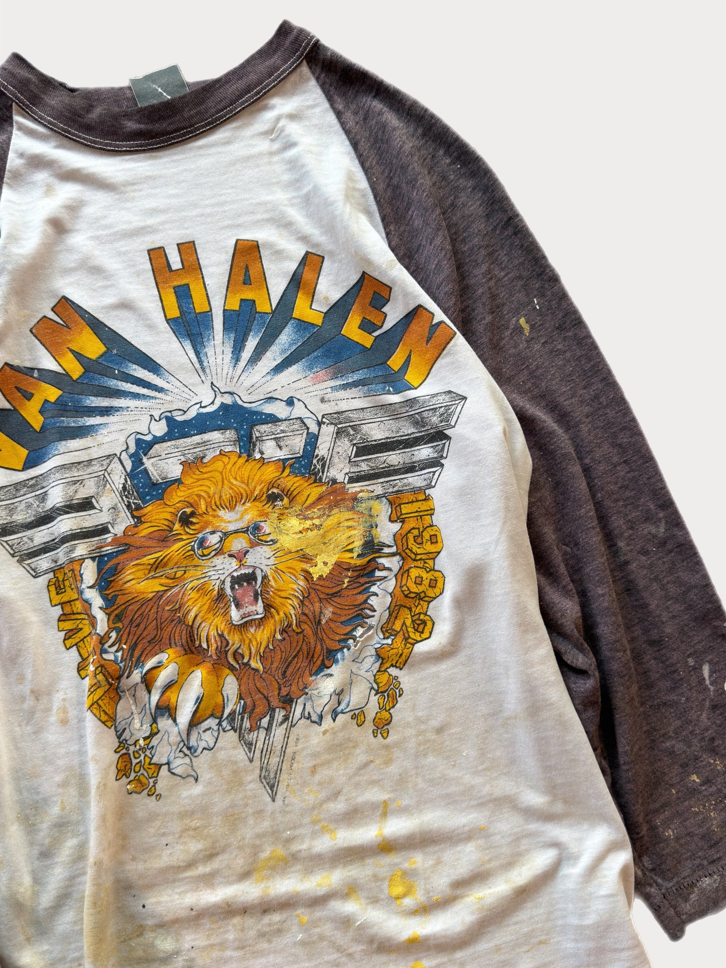 1982 Van Halen Diver Down Tour Raglan tee
