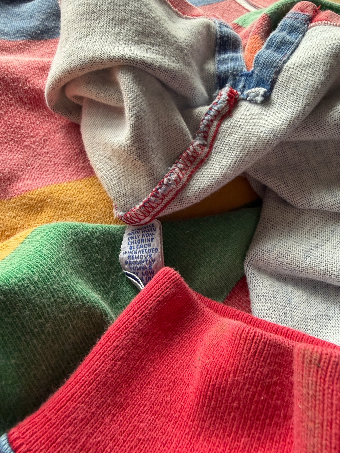 1990s Polo Sport Rainbow Henley shirt