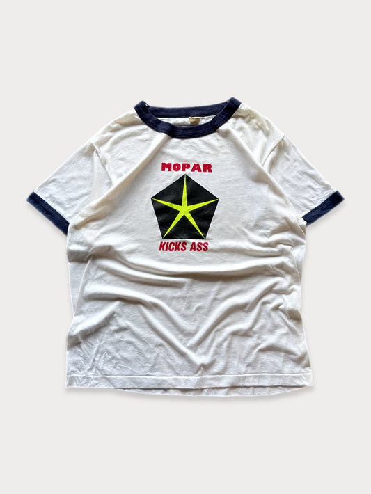 1980s Mopar Kicks Ass Ringer tee