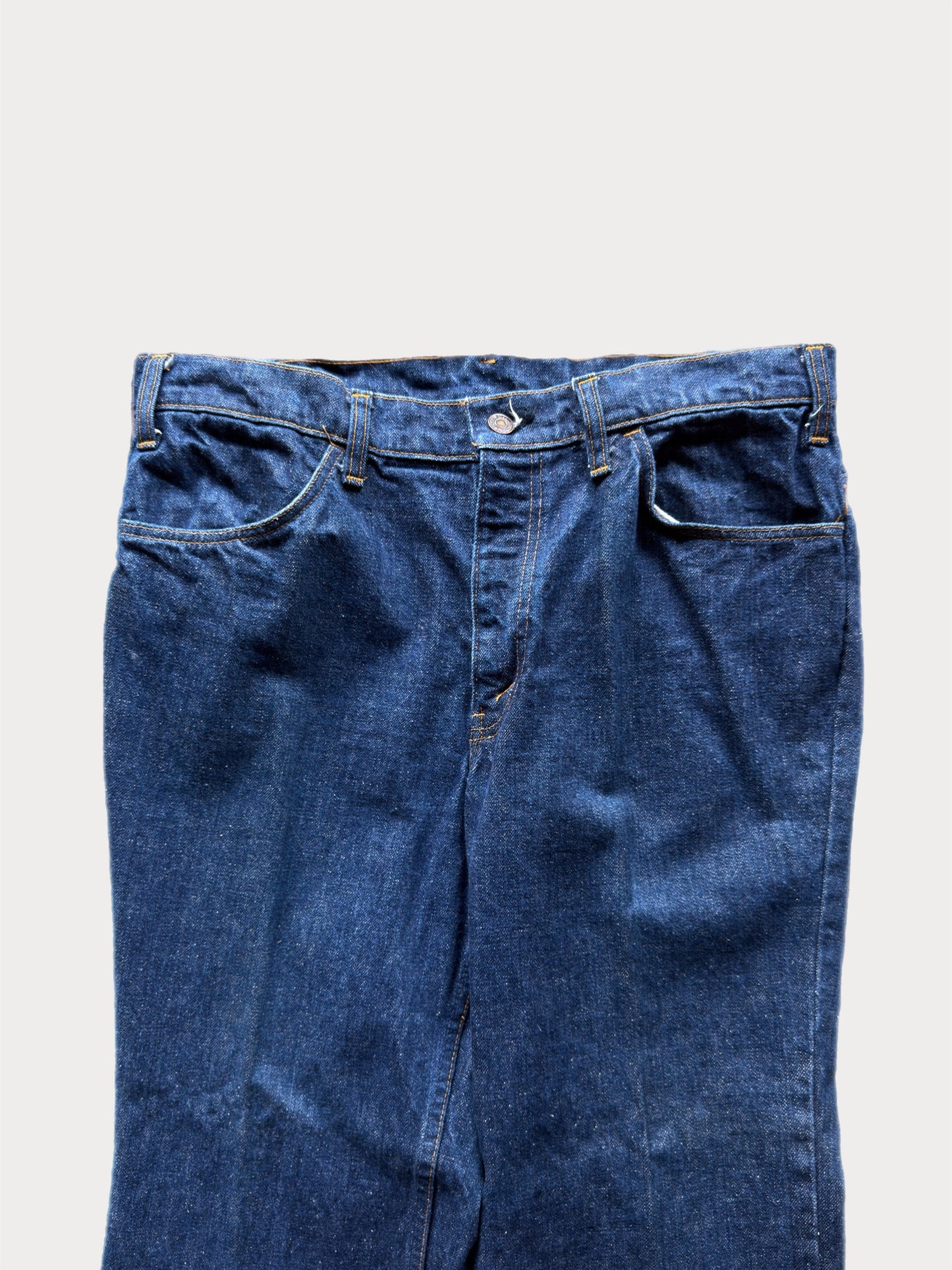 1970s Levi’s 684 Dark Wash Bell Bottom Jeans