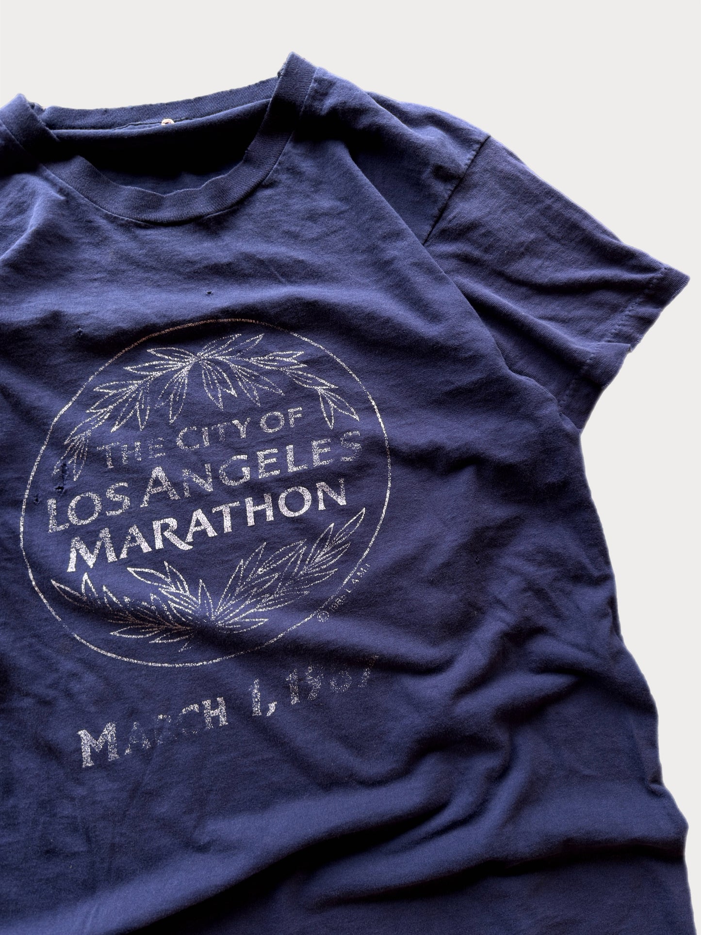 1987 The City Los Angeles Marathon Running tee